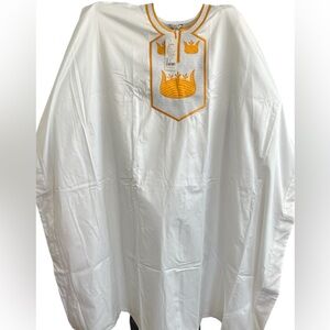 African Mens Clothing Traditional Wedding Attire Embroidery Nigerian Top XL